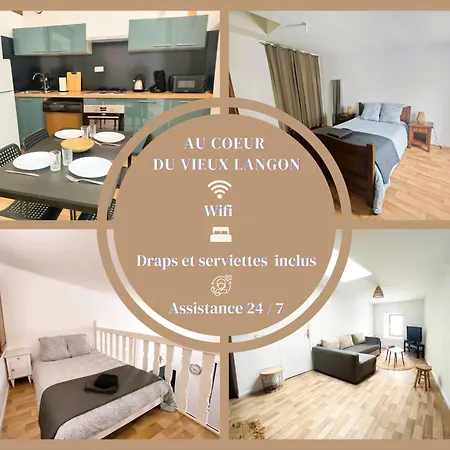 T2 Au Coeur Du Vieux Langon Appartement Langon  Buitenkant foto